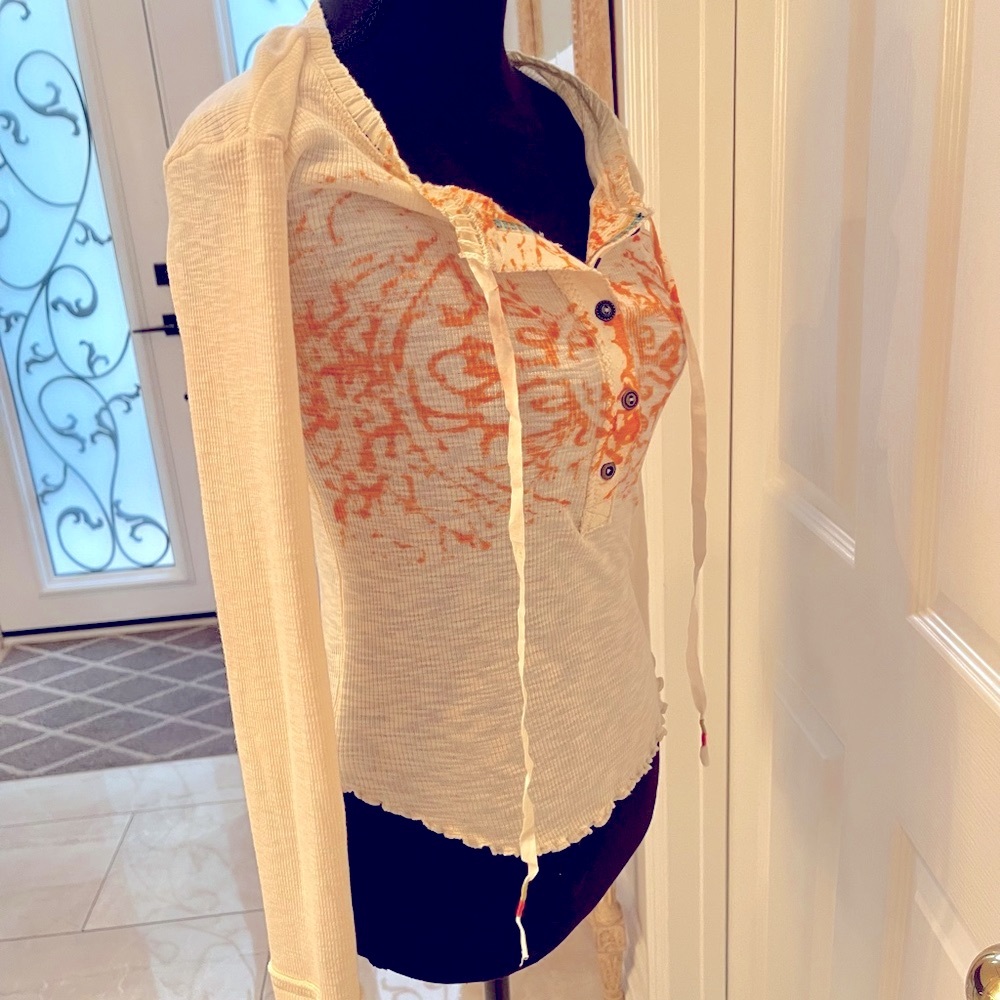 Free People Beautiful Cream Long Sleeve - Picture 3 of 5